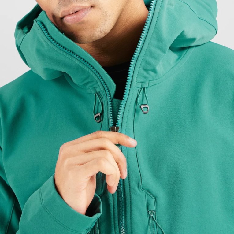 Chaquetas Salomon Outpeak Softshell Full Zip Hombre Turquesa | MX PCRV247